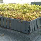 Perforated aluminium retaining angle